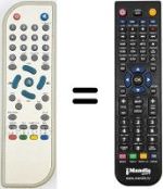 Replacement remote control Gbc DVB-T58600042