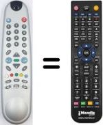 Replacement remote control Roadstar TVG202T