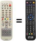 Replacement remote control HUAYU RM-108B