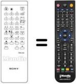 Mando a distancia equivalente Sony A-1009-194-A