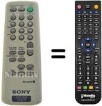 Mando a distancia equivalente Sony HCD-EP313
