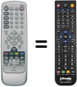 Replacement remote control Sinudyne P42B SAT