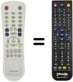 Replacement remote control Amstrad T2010