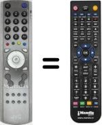 Mando a distancia equivalente JVC LT26S60SUP
