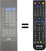 Mando a distancia equivalente JVC C210EK