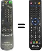 Mando a distancia equivalente Philips RMT-V166A