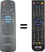Mando a distancia equivalente Sharp VC-M21GM
