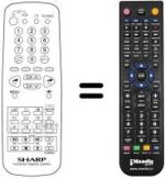 Mando a distancia equivalente Sharp 81DW15SN