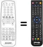Mando a distancia equivalente Sharp 81EF19E