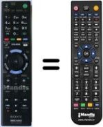 Mando a distancia equivalente Sony KDL-32EX653