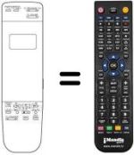 Mando a distancia equivalente REMCON402