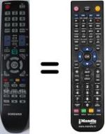Replacement remote control Samsung LE22B450C4H