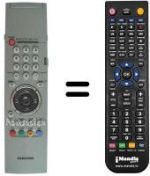 Mando a distancia equivalente Samsung AA59-00143C