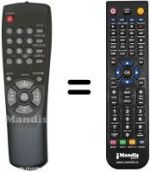 Mando a distancia equivalente Samsung AA59-10107N