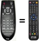 Mando a distancia equivalente Samsung LE37A567P2W/XXE