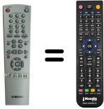Mando a distancia equivalente Samsung SV651F