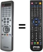 Mando a distancia equivalente Samsung BN59-00378C