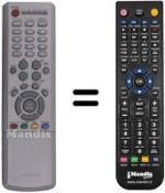 Replacement remote control Samsung LE26R41BX / /XEE