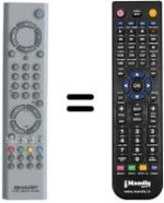 Replacement remote control Sharp 28LS-92EC