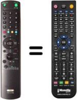 Mando a distancia equivalente Sony KE42TS2U