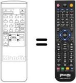 Replacement remote control Crown CTV3705