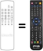 Replacement remote control Panasonic TX-29AD30I
