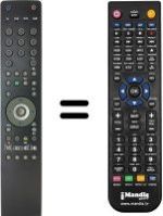 Mando a distancia equivalente Grundig VISION326 3931T 2