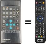 Mando a distancia equivalente Grundig T55440 EURO