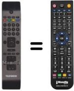 Replacement remote control Telefunken RC3902