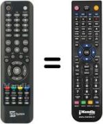 Mando a distancia equivalente Telesystem TS ULTRA 4K