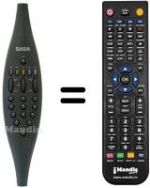 Mando a distancia equivalente Saba T6308
