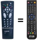 Replacement remote control Thomson 21MX130S