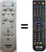 Mando a distancia equivalente Toshiba TLP-T70M