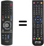 Mando a distancia equivalente Toshiba 23306326