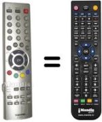 Replacement remote control Toshiba 43VG33Q
