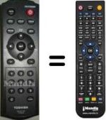 Mando a distancia equivalente Toshiba CT-90316