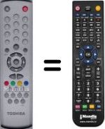 Mando a distancia equivalente Toshiba V20096228