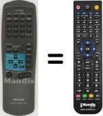 Replacement remote control Aiwa NSX-S90