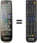 Mando a distancia equivalente Samsung UE26D4003
