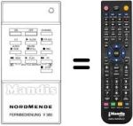 Mando a distancia equivalente NordMende V303PSN