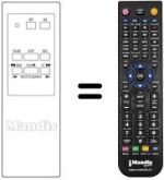 Mando a distancia equivalente REMCON784