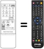 Replacement remote control Roadstar VCR755