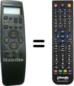 Mando a distancia equivalente Panasonic VEQ1570