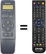 Mando a distancia equivalente Panasonic VEQ1866