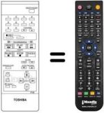 Replacement remote control Toshiba 7014-8347