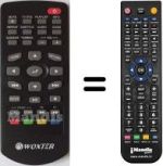 Mando a distancia equivalente Woxter ICUBE760
