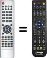 Replacement remote control XDOME VL4260HD