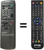Mando a distancia equivalente Aiwa HV-FX7500