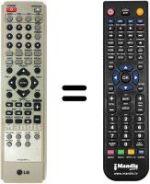 Mando a distancia equivalente LG 6710CDAK11C