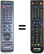 Mando a distancia equivalente Samsung DVD-R145